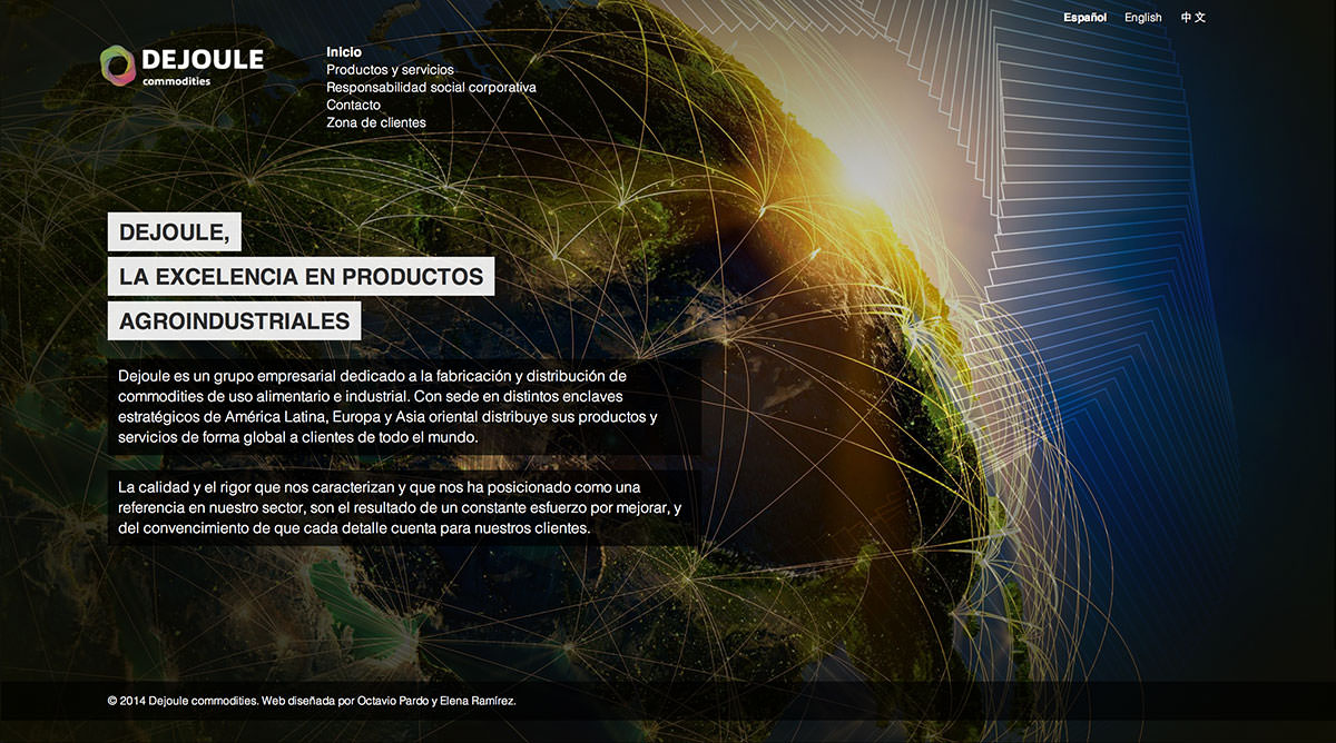 Dejoule commodities'  homepage