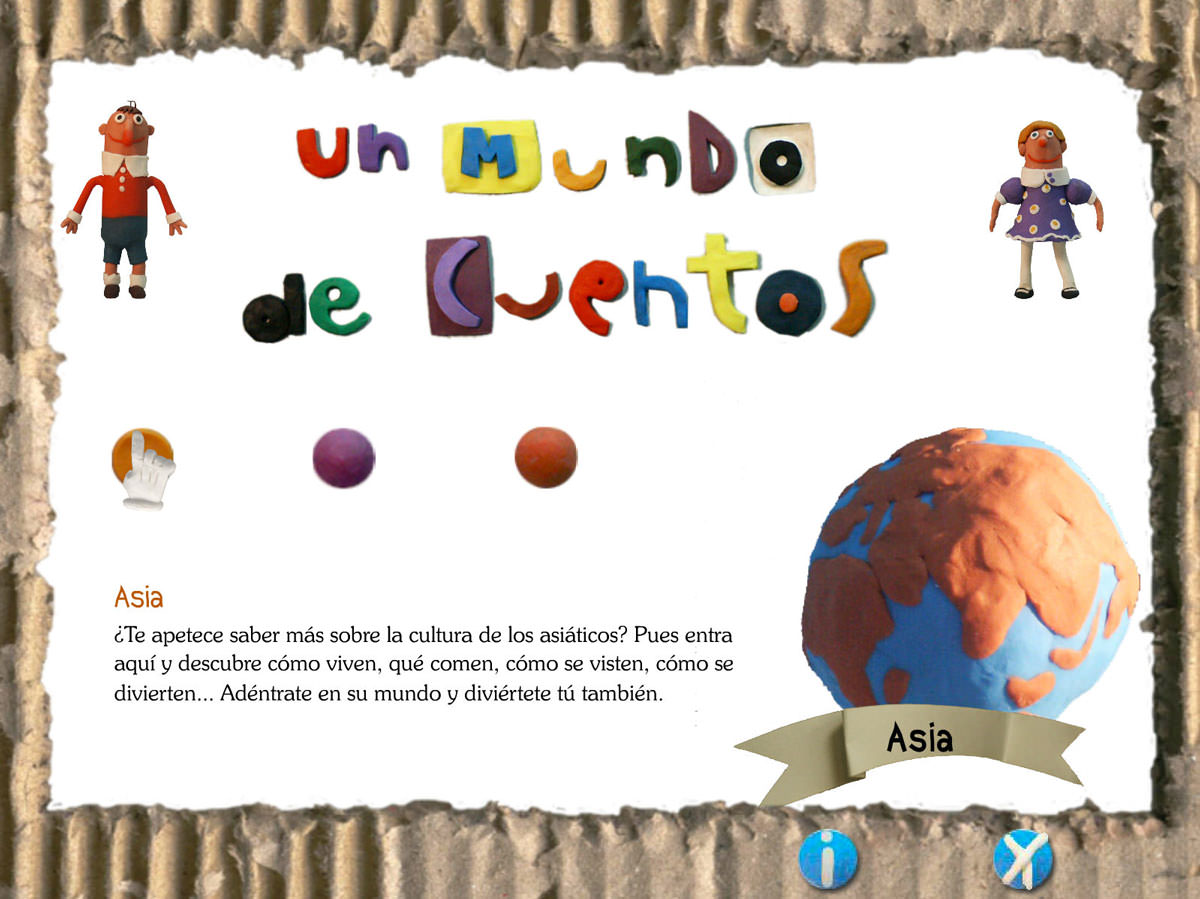 Introduction to Un mundo de cuentos educative and interactive CD